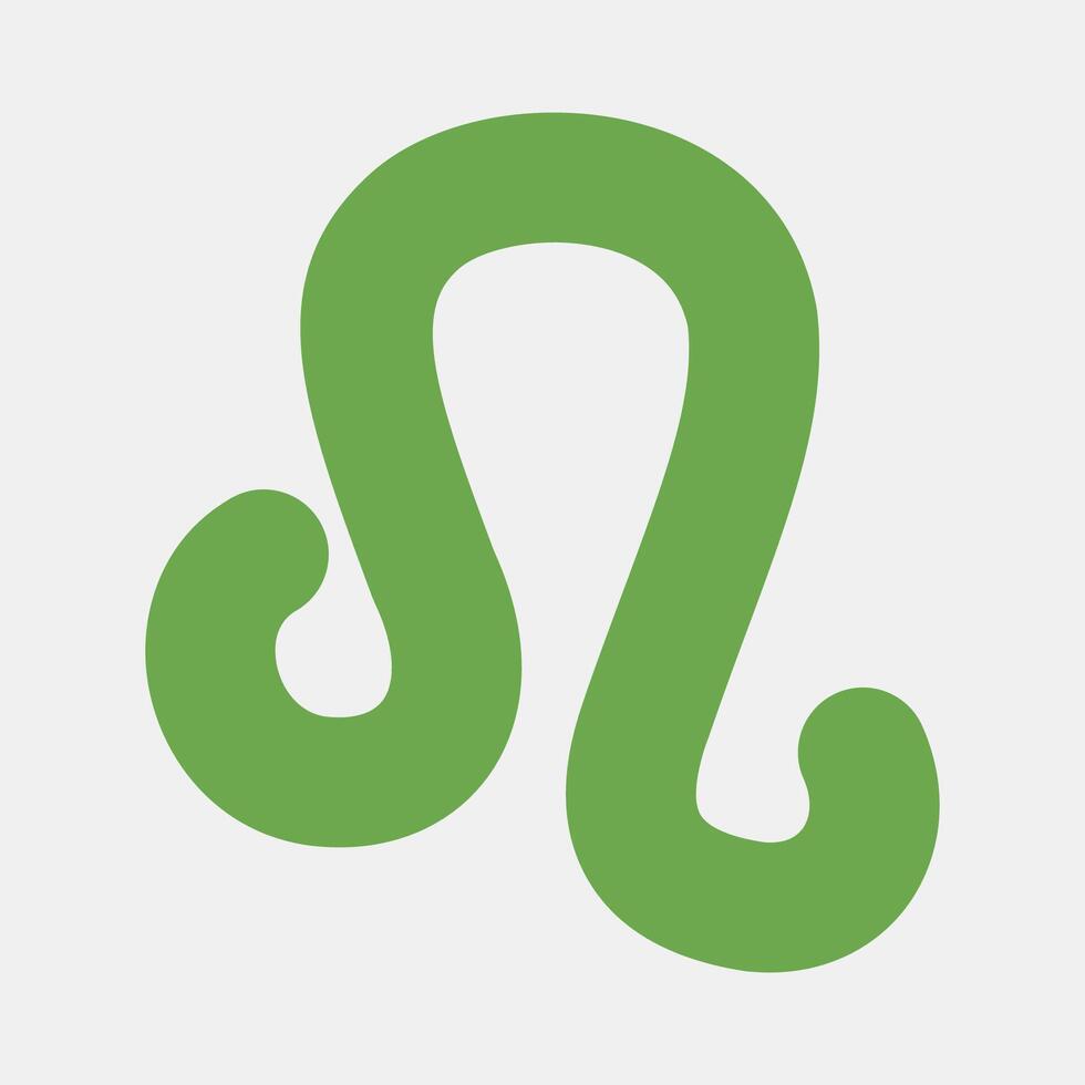 Icon leo. Zodiac horoscope elements. Icon in flat style. vector