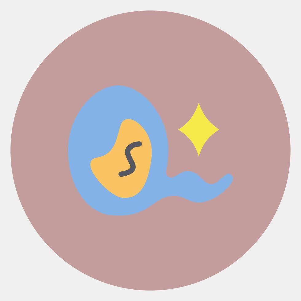 Icon virgo the virgin. Zodiac horoscope elements. Icon in color mate style. vector