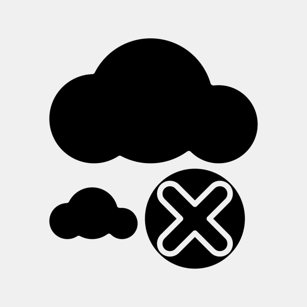 Icon zero emission. Renewable energy elements. Icon in glyph style. vector