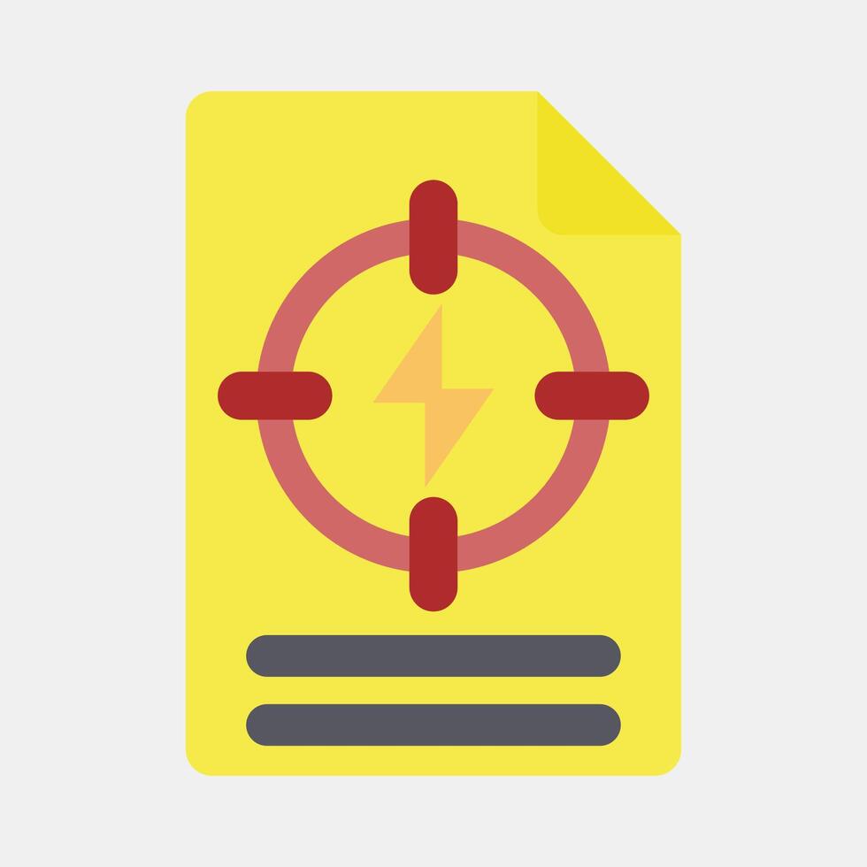 Icon energy specific policy. Renewable energy elements. Icon in flat style. vector