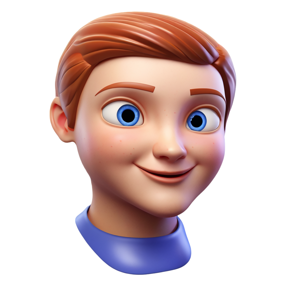 3D Cartoon Profile Icon, Fun Character Avatar Design png