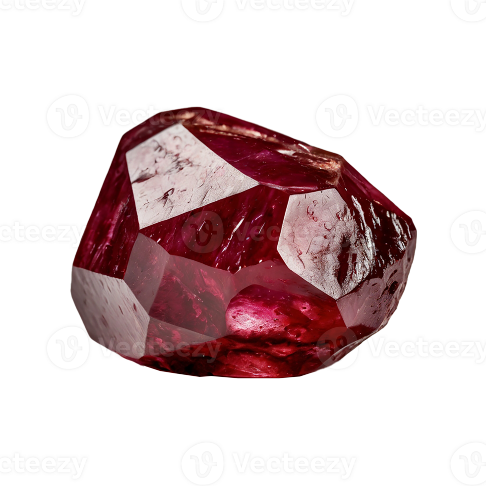 High-Resolution Ruby Nugget Isolated Cut-Out png