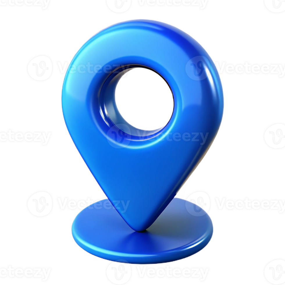 Map pin icon - 3d illustration png