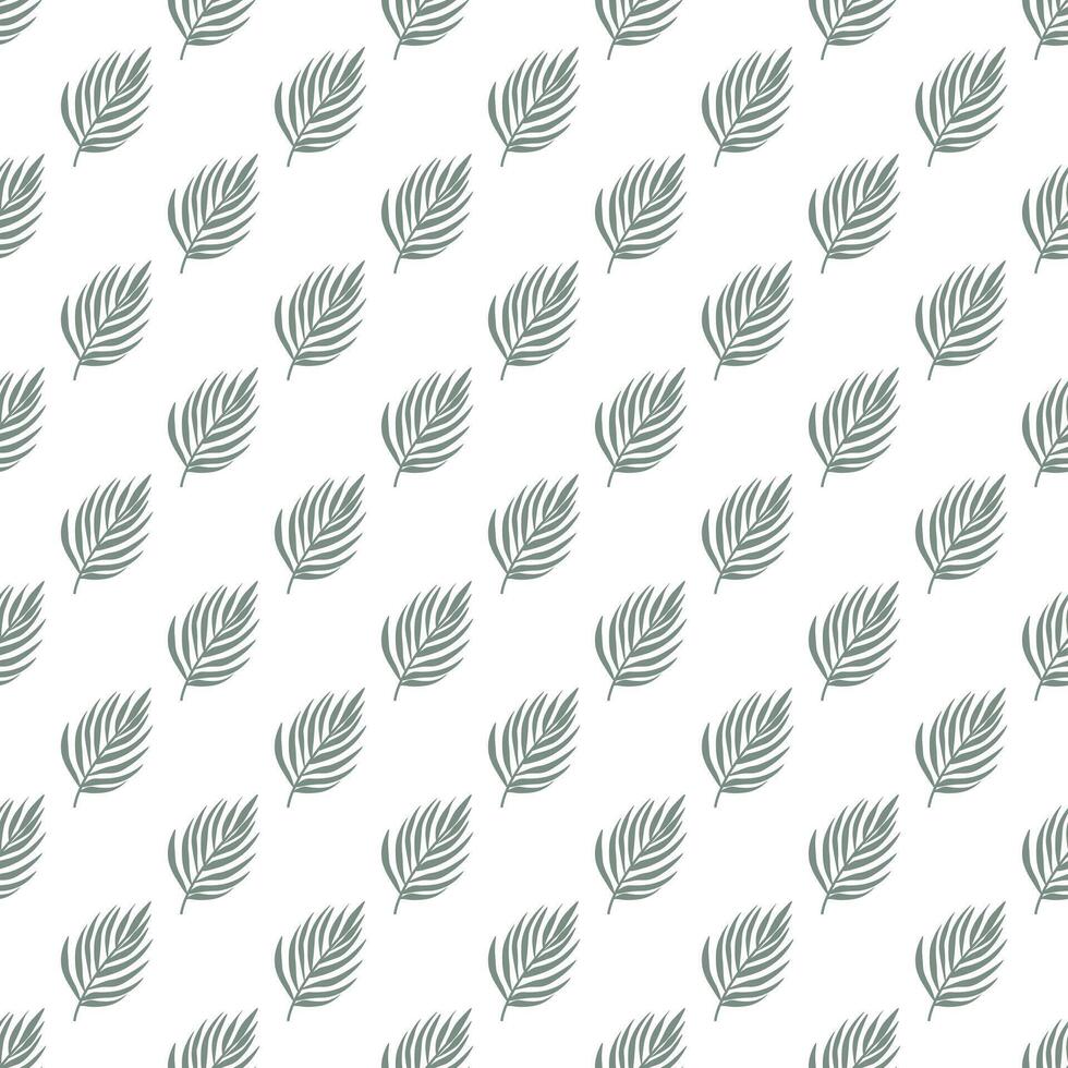 Seamless tropical pattern with exotic palm leaves. Botanical design perfect for vintage foliage backgrounds and tropical-themed projects vector