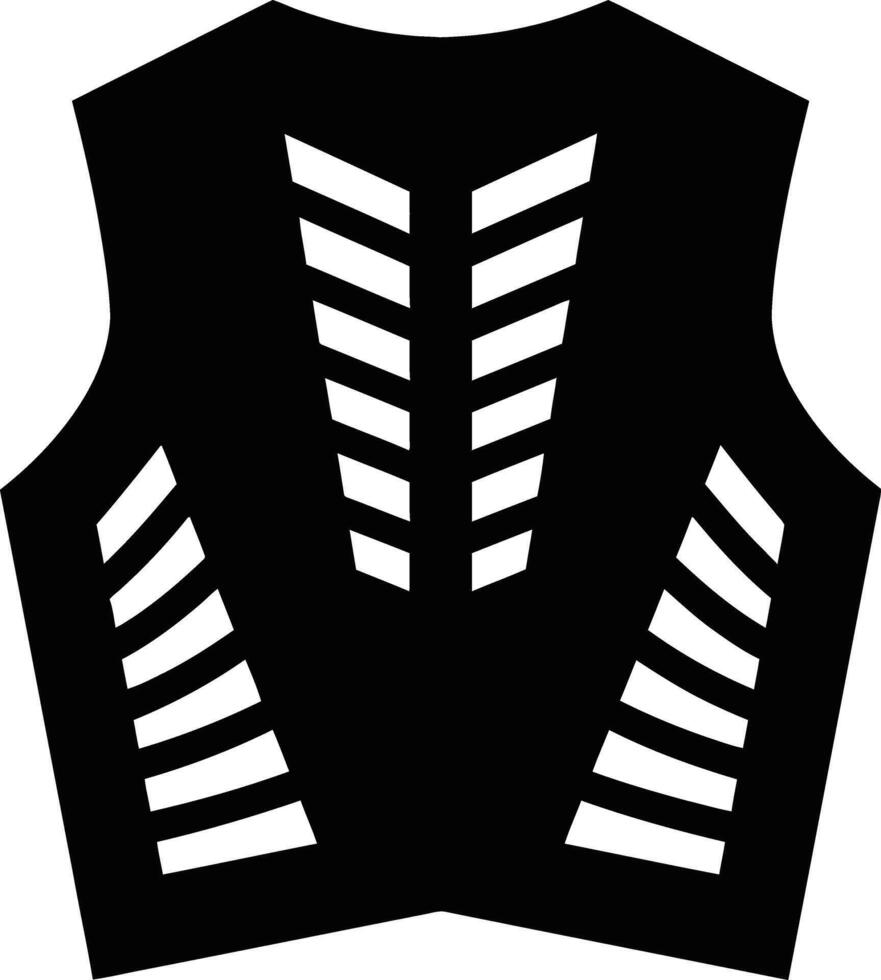 Sleek reflective vest design template vector