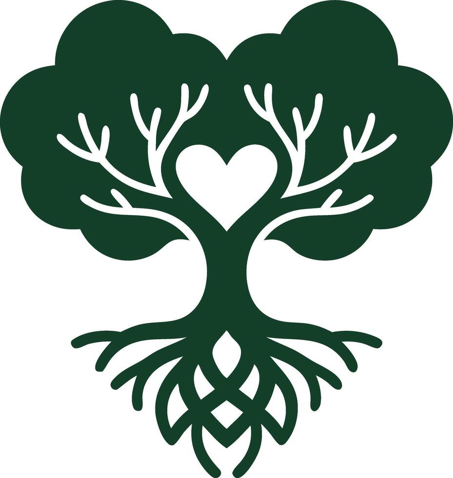 The celtic knot tree logo vector