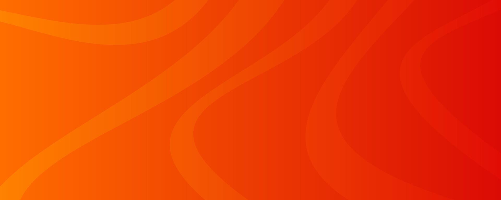 Modern orange gradient with wave lines. Header banner. Bright geometric abstract presentation backdrops. illustration vector