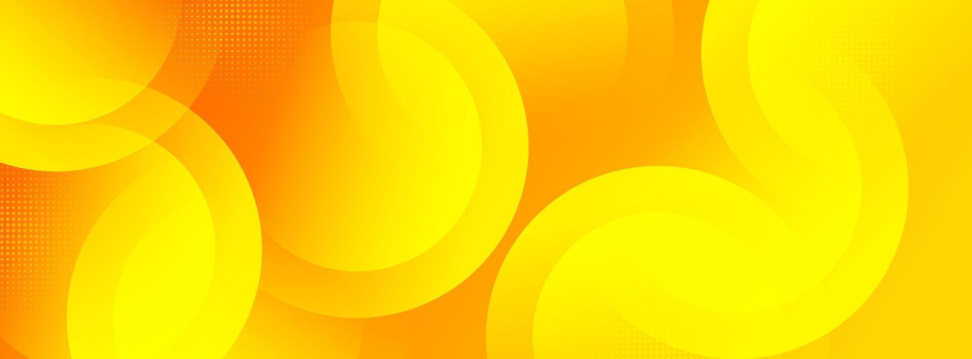 Minimalist banner background, orange and yellow gradations,circle shape,modern background, memphis, bright colorful, eps 10 vector