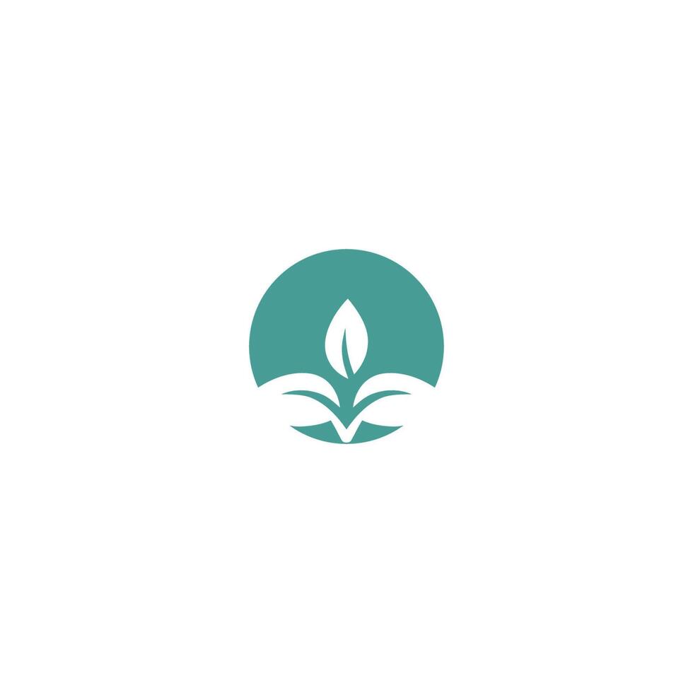 Three leaves Logo symbol vector
