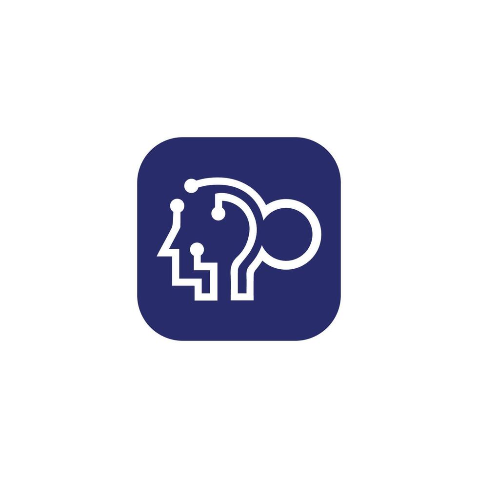 Ai icon coding logo vector