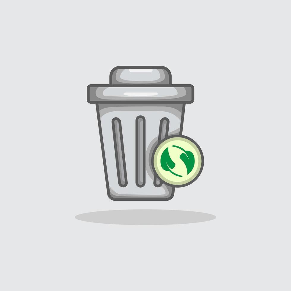 illustration of zero waste concept promoting eco friendly habits sustainability and conscious consumption vector