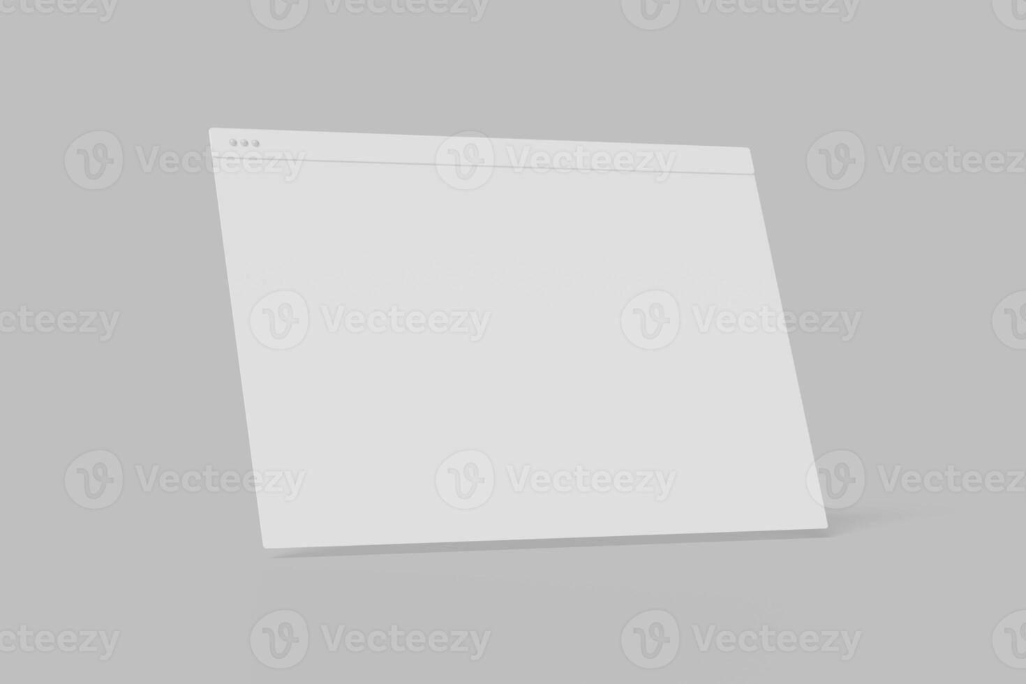 A blank white sheet of paper on a gray background photo