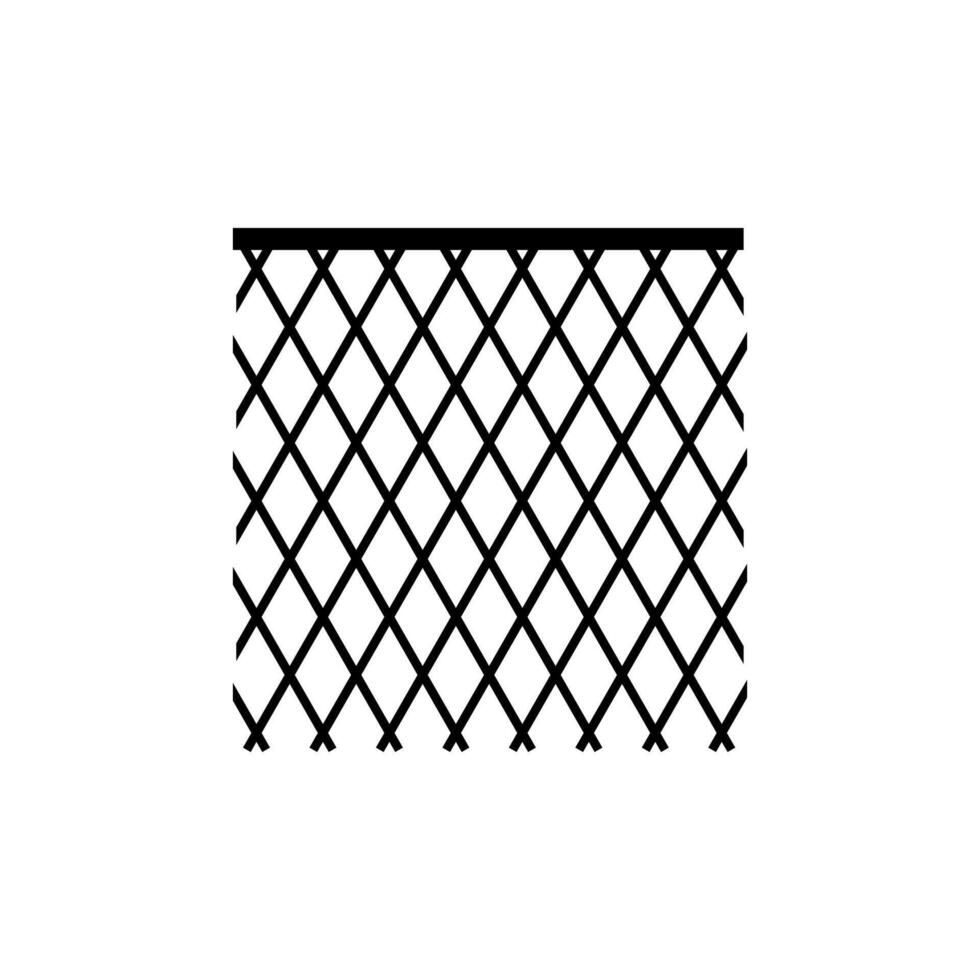 simple wire fence template design . vector
