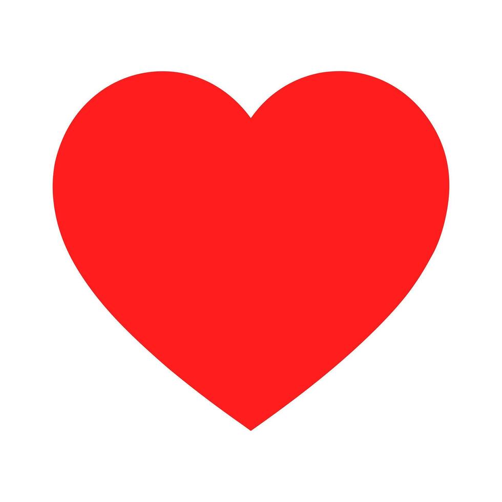 Single white love icon design isolated on white background vector