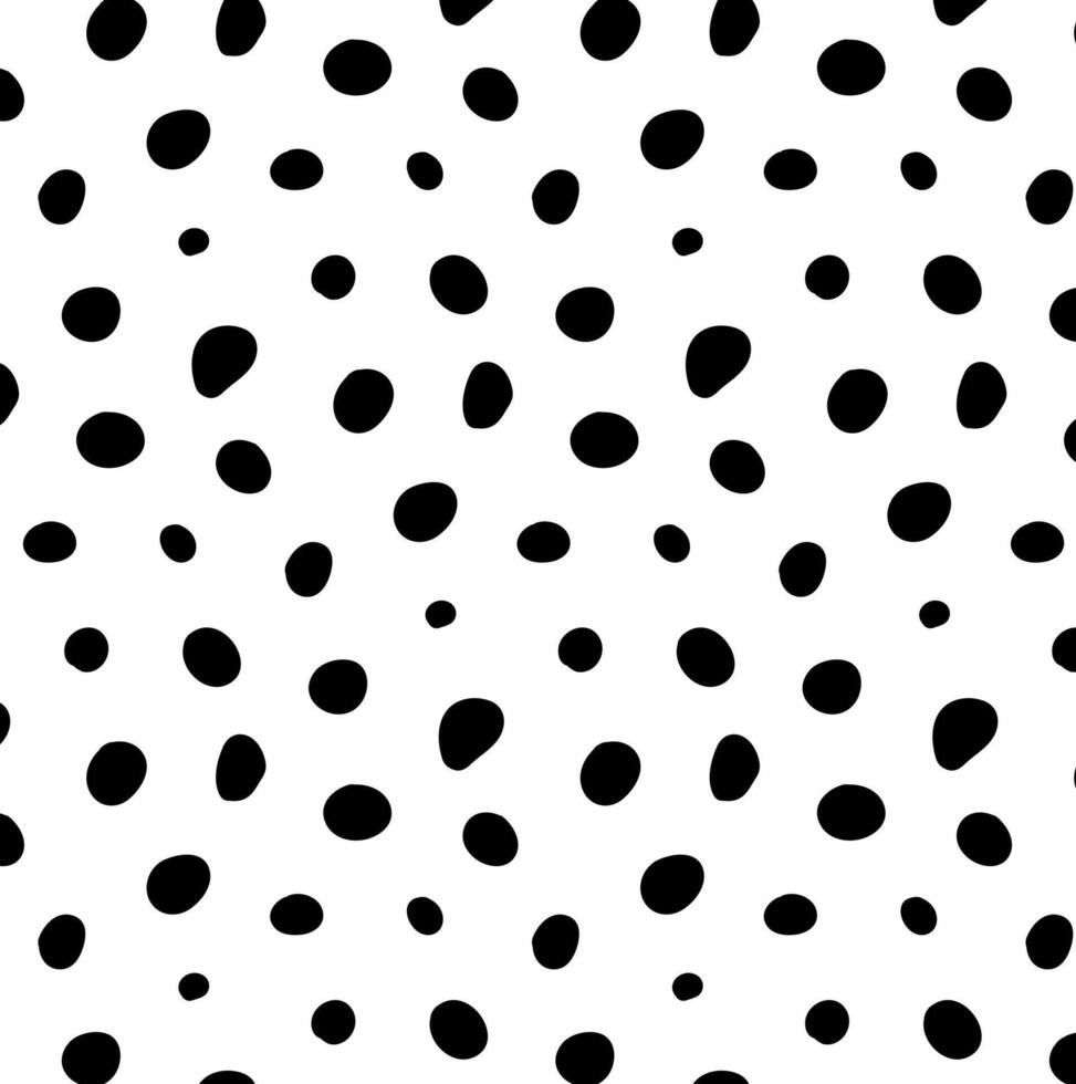 Seamless pattern with black spots vector