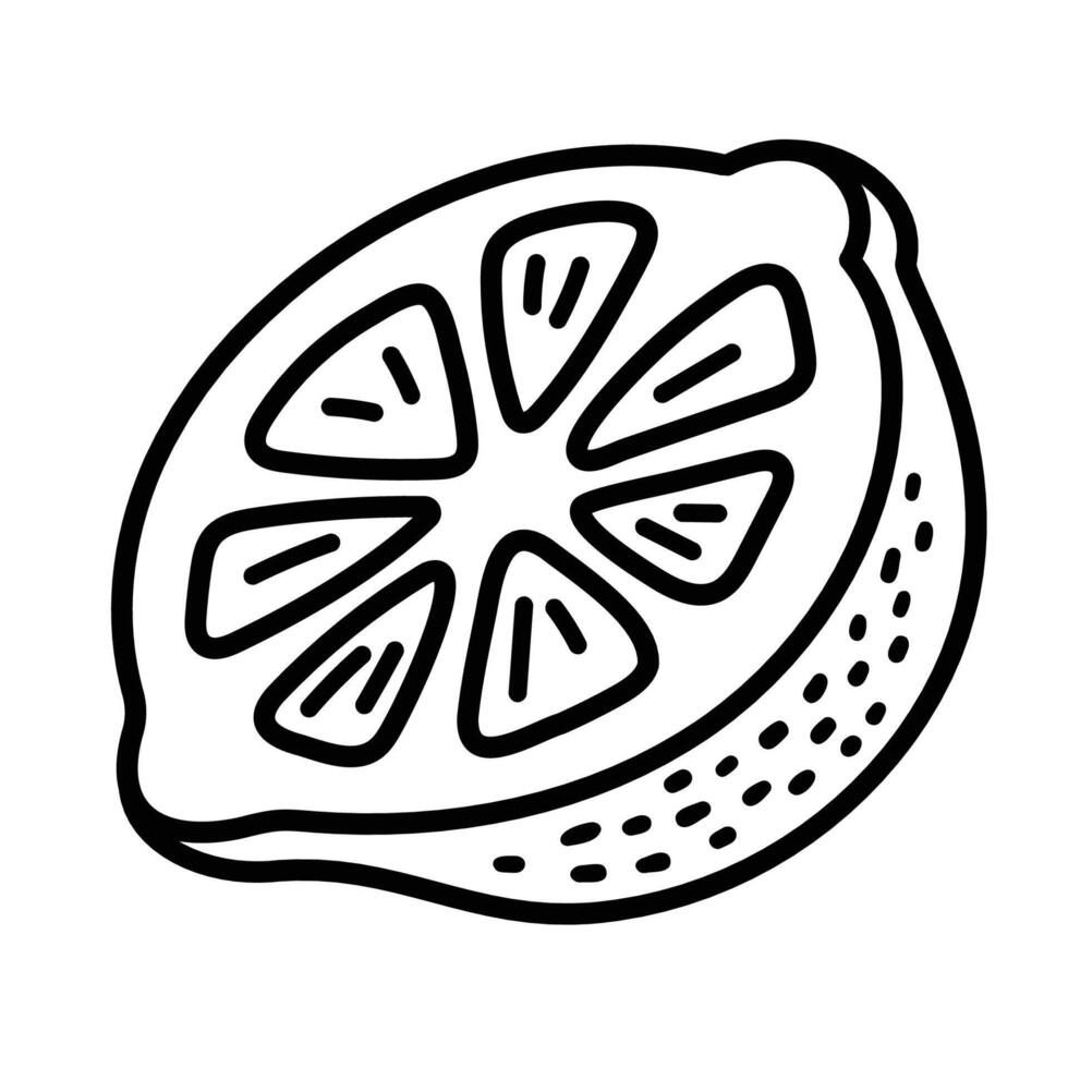 Lemon icon, representing citrus fruit and natural freshness vector