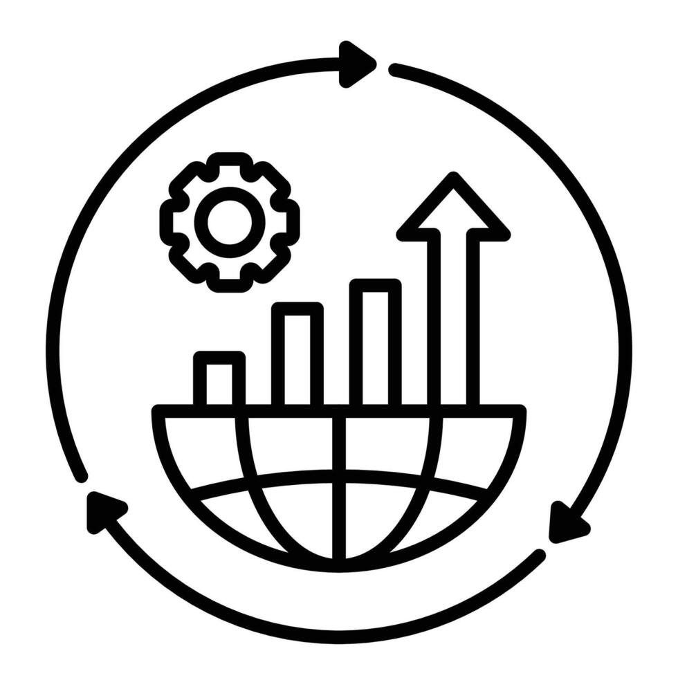 Sustainable development conceptual icon vector