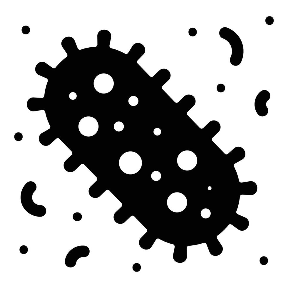 Bacteria and germ icon vector