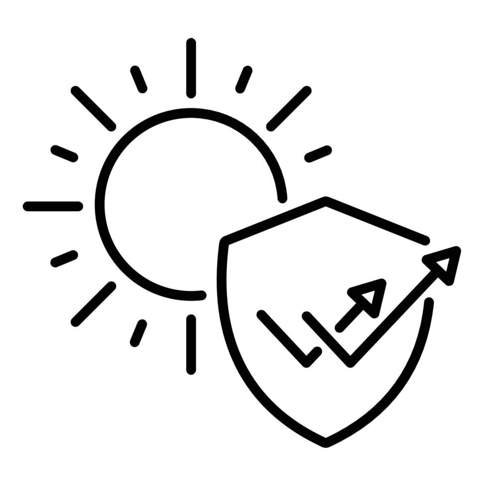 Protect from sunlight conceptual icon vector