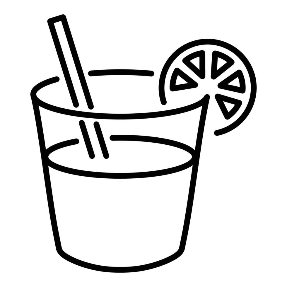 Lemonade line icon vector