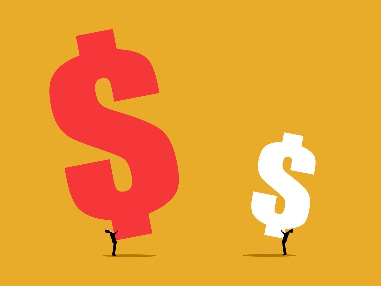Two businessmen have different wealth vector