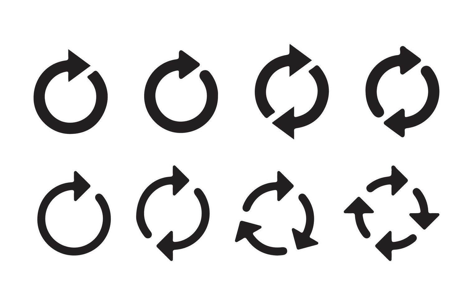 Round Arrow Icon Pack vector