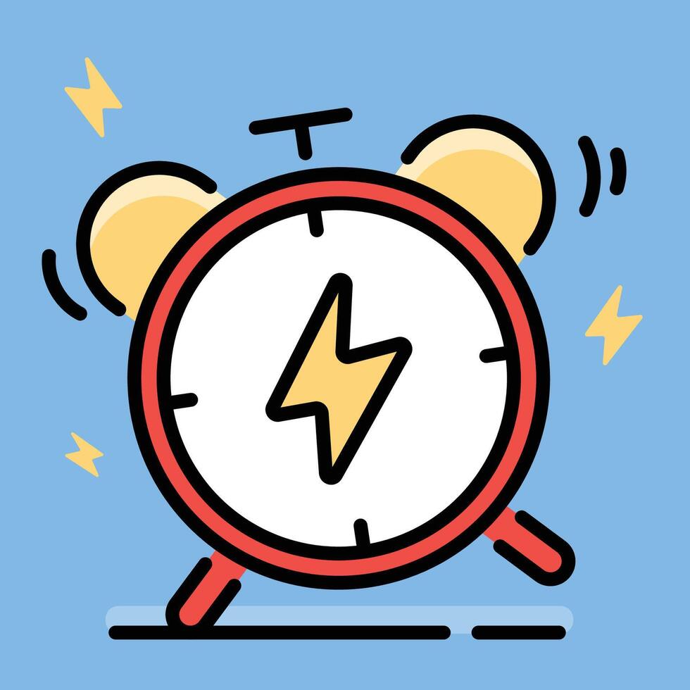 Flash sales conceptual flat icon vector