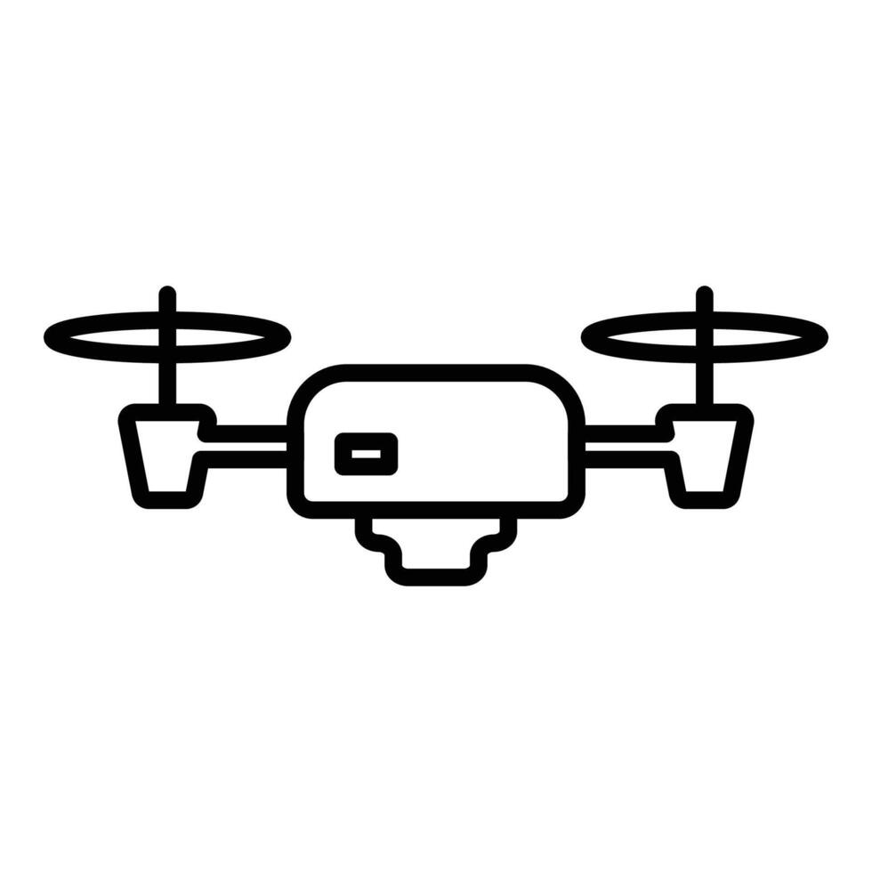 Drone line icon vector