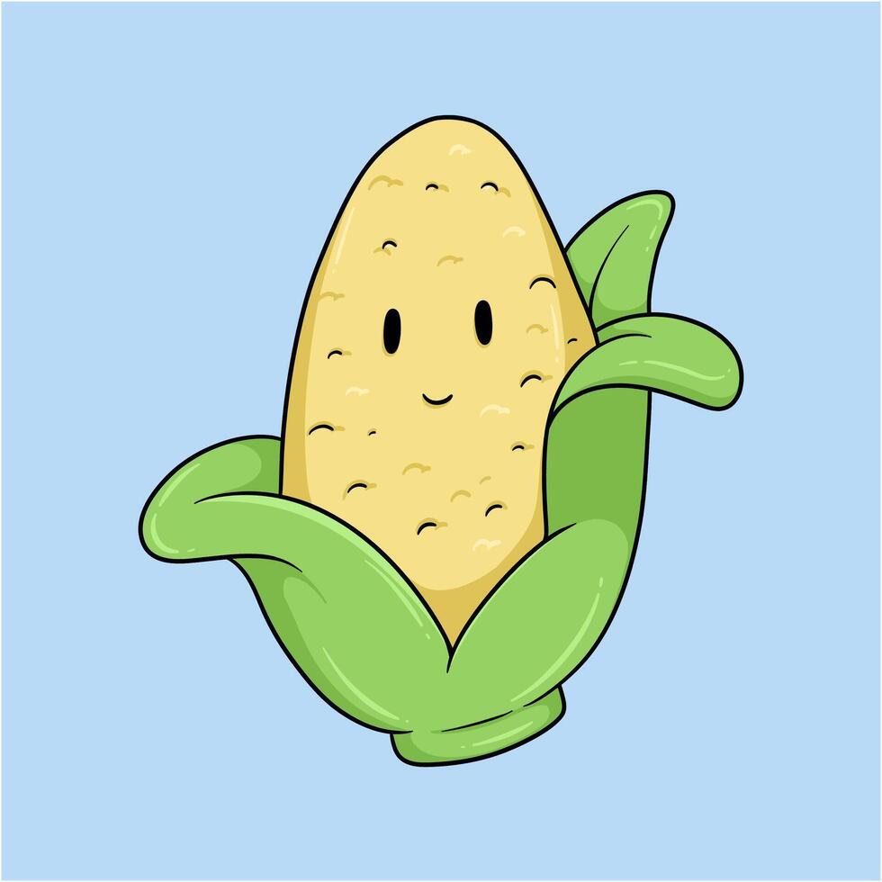Whimsical Potato Character Illustration vector
