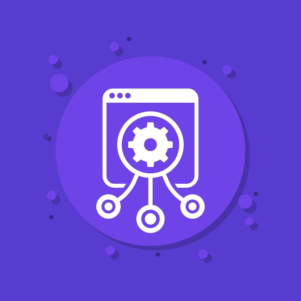 load testing icon for apps and web vector