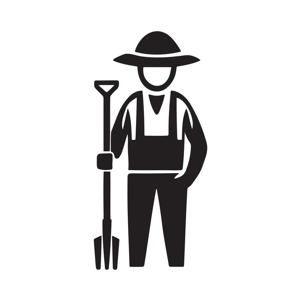 Farmer Icon Design for Web, App, and Print vector