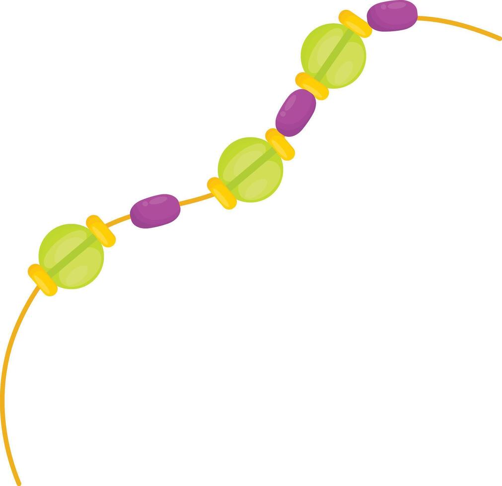 Green Beaded Chain vector