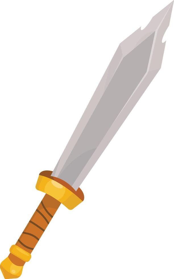 Golden Hilt Sword vector