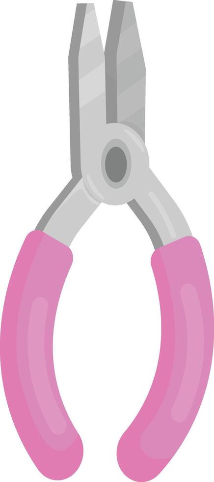 Pink Pliers Tool vector