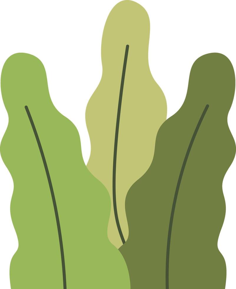 Overlapping Green Plants vector