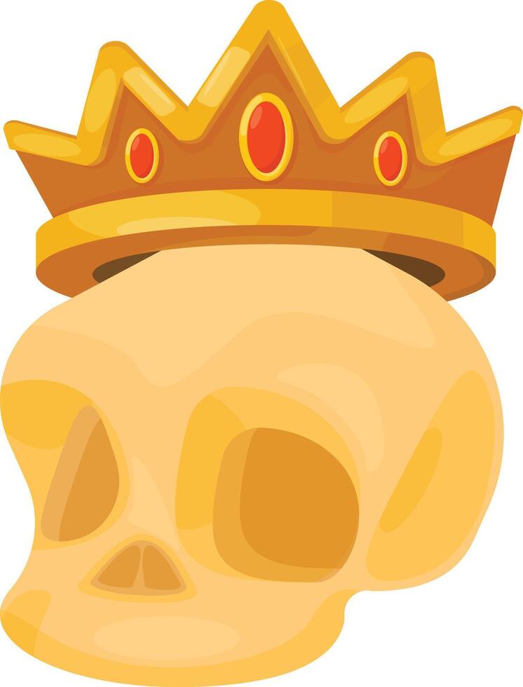 Crowned Skull Icon vector