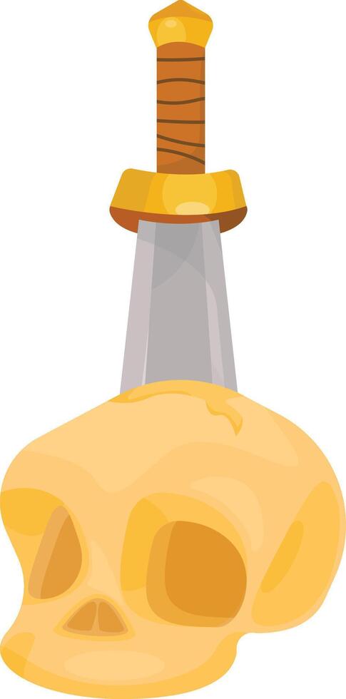 Skull and Dagger vector