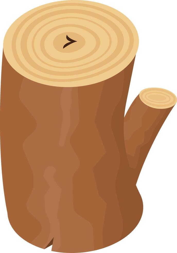 Irregular Tree Stump vector