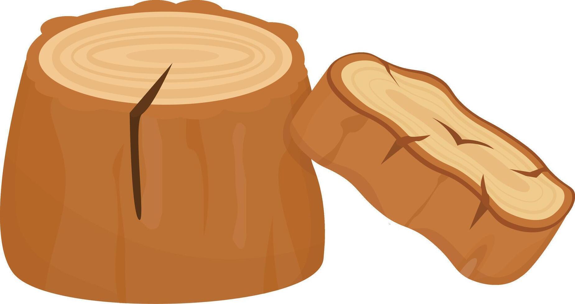 Small Stump Slice vector