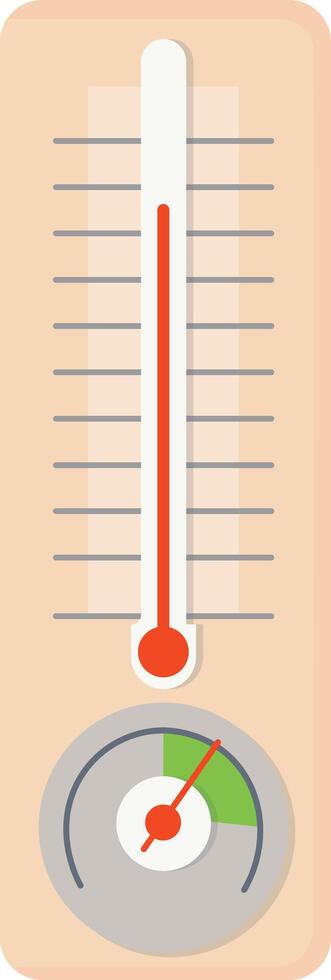 Wall Mounted Thermometer vector