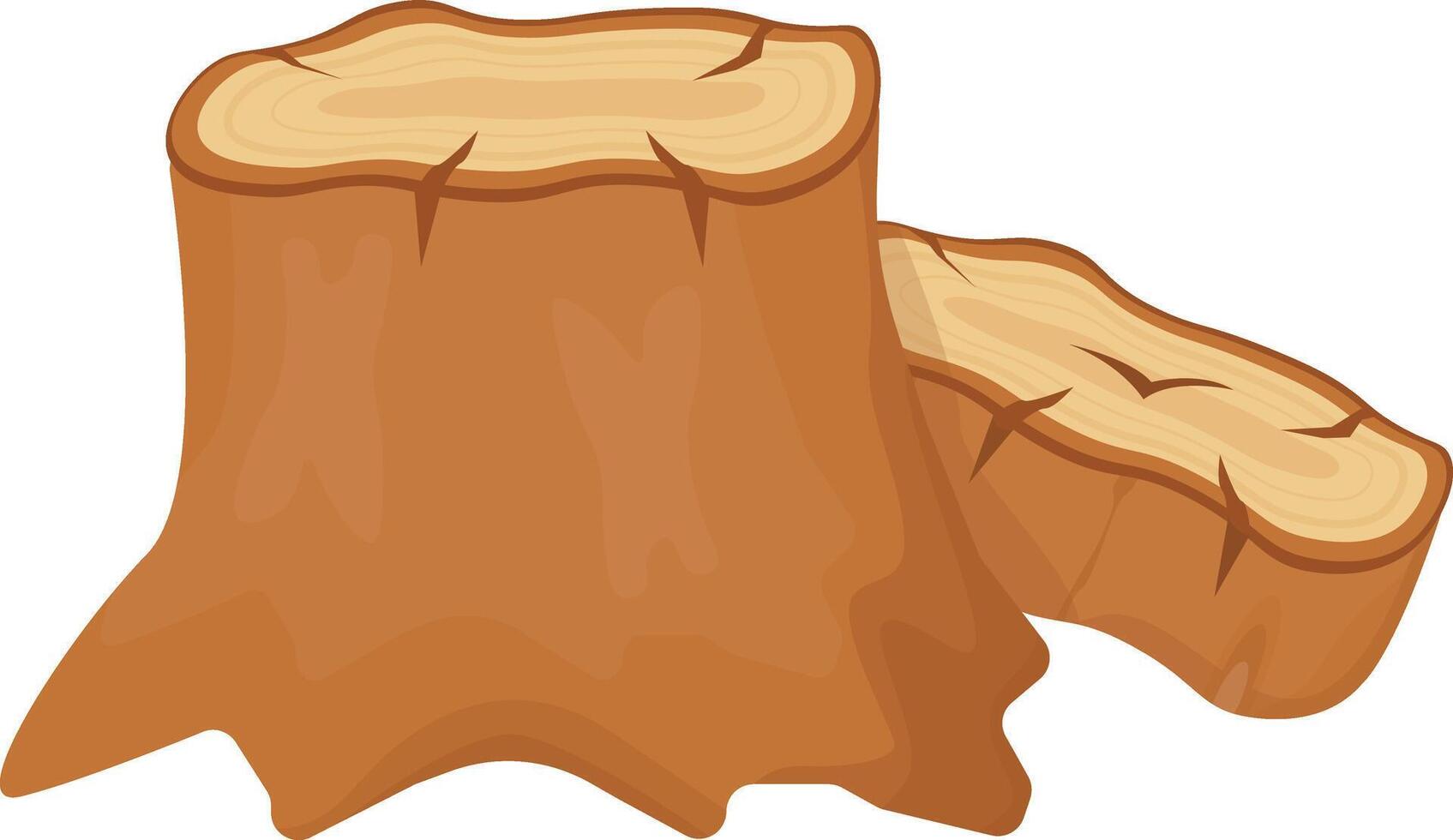 Rough Tree Stump vector