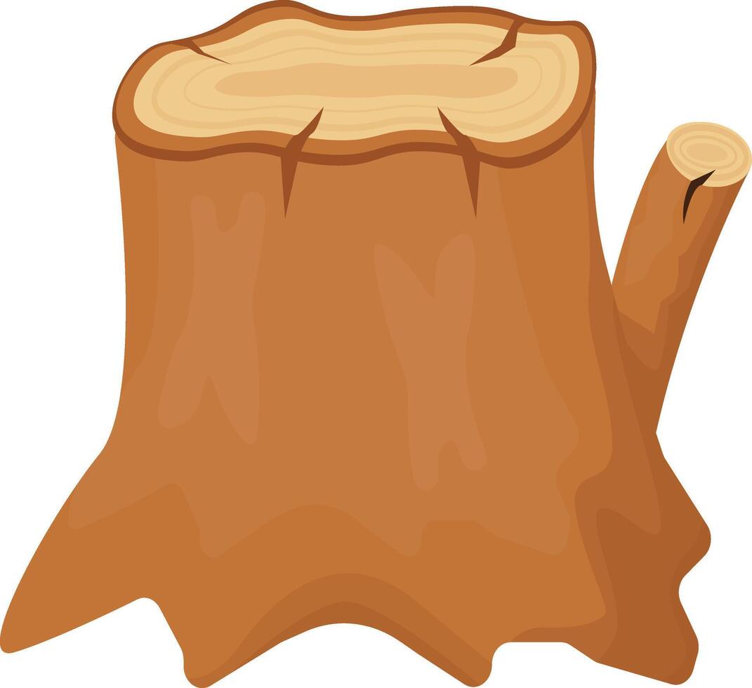 Low Tree Stump vector