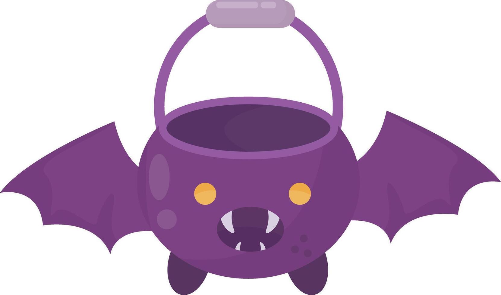 Bat Shaped Bucket vector