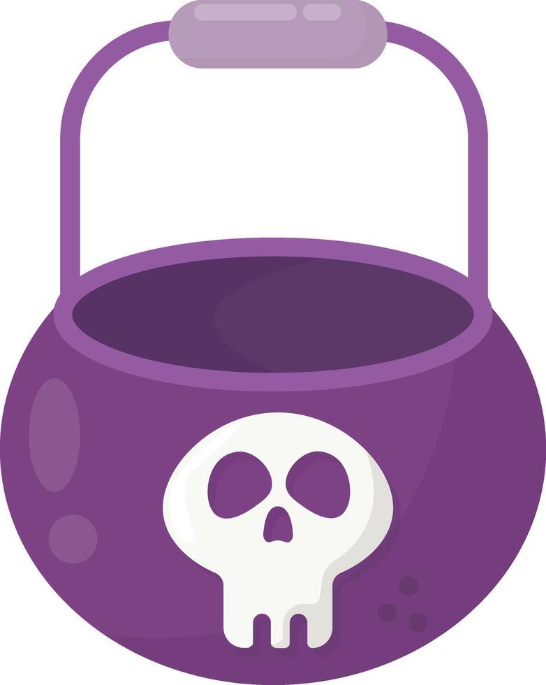 Skull Design Cauldron vector