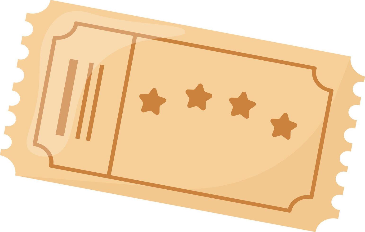 Single Movie Ticket vector