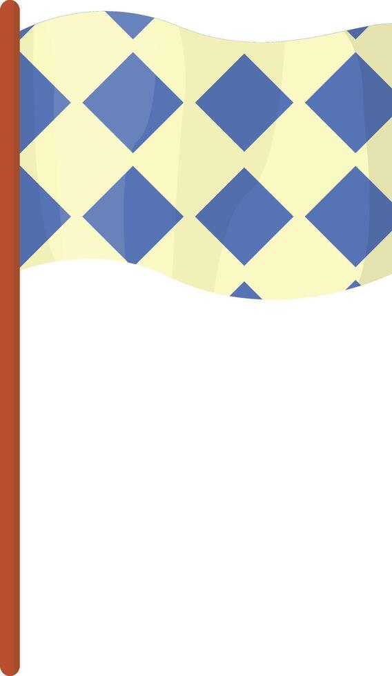 Blue and Yellow Flag vector