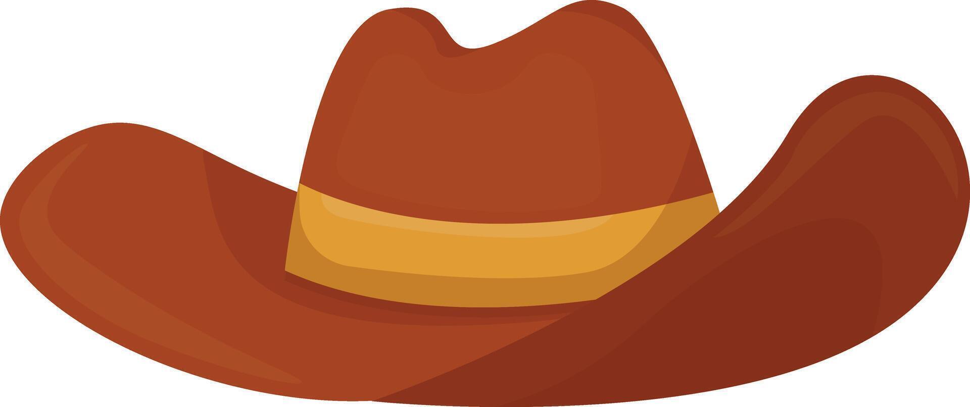 Brown Cowboy Hat vector