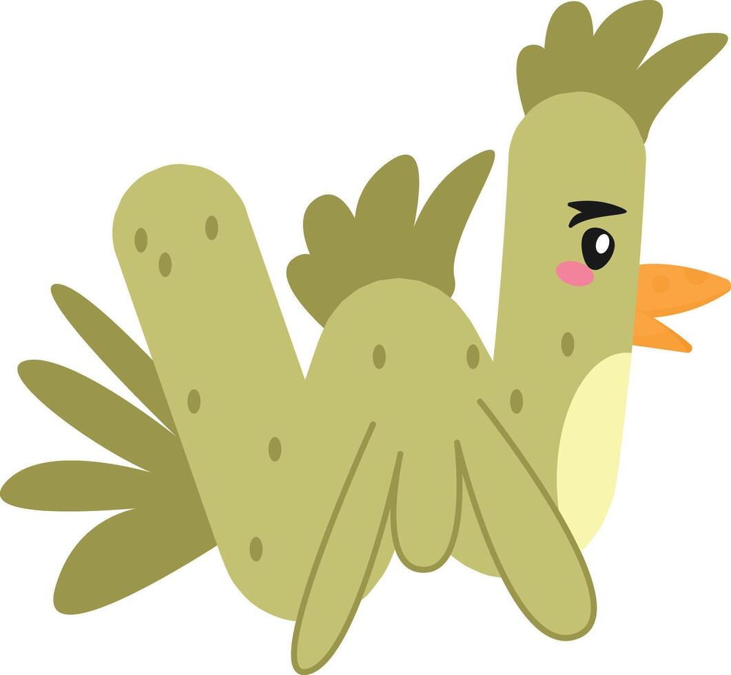 Rooster Font Letter W vector