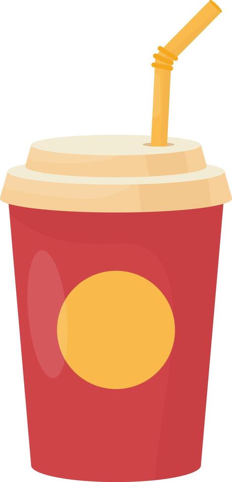 Soda Cup Straw vector
