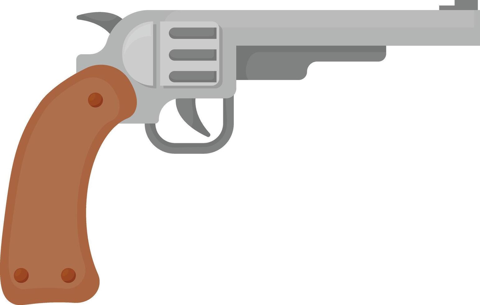 Classic Revolver Gun vector